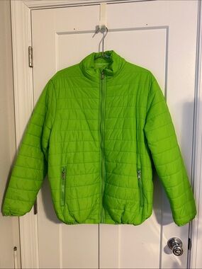 Lightweight Puffer Jacket - Bright Green XL